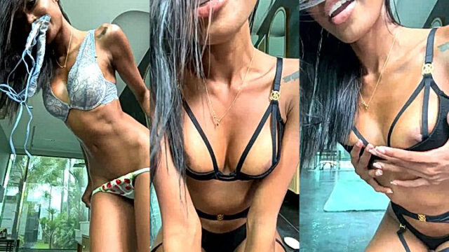 Anna Celeste in sexy lingerie teasing in newly leaked onlyfans video